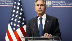 US' Secretary of State Antony Blinken talks to the media during a press conference with Poland's Foreign Minister, in Warsaw, on September 12, 2024. (Photo by Mark Schiefelbein / POOL / AFP) (Photo by MARK SCHIEFELBEIN/POOL/AFP via Getty Images)