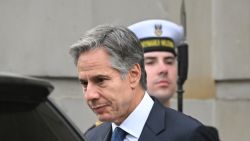 US Secretary of State Antony Blinken leaves after a meeting with Poland's Prime Minister in Warsaw on September 12, 2024. (Photo by Sergei GAPON / AFP) (Photo by SERGEI GAPON/AFP via Getty Images)