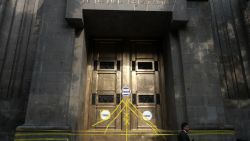 View of the facade of the Supreme Court of Justice of the Nation as their suspension of activities continues after controversial judicial reform by the government was approved in Mexico City on September 12, 2024. President Andrés Manuel López Obrador's controversial judicial reform, which makes Mexico the first country in the world to elect all of its judges by popular vote, was ready to be enacted after gaining the support of 18 state congresses. (Photo by Silvana FLORES / AFP) (Photo by SILVANA FLORES/AFP via Getty Images)