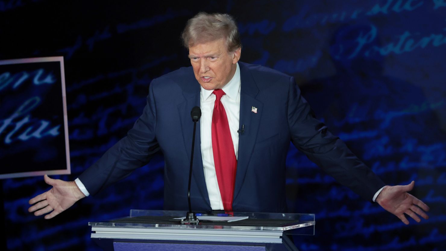 Fact check Trump falsely claims every poll says he won the debate