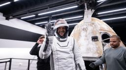 This handout photo provided by SpaceX and Polaris on September 15, 2024 shows Jared Isaacman, Mission Commander, stepping out of the manned Polaris Dawn mission's "Dragon" capsule after it splashed down off the coast of Dry Tortugas, Florida, after completing the first human spaceflight mission by non-government astronauts of the Polaris Program. The SpaceX Polaris Dawn mission, which made history when its crew conducted the first spacewalk by non-government astronauts, splashed down off the coast of Florida early on September 15, 2024. The Dragon spacecraft landed in the ocean at 3:37 am (0737 GMT), a webcast of the splashdown showed, with a recovery team deploying in the pre-dawn darkness to retrieve the capsule and crew. The capsule was lifted from the water and onto the recovery vessel half a hour later. (Photo by Polaris Program / AFP) / XGTY / RESTRICTED TO EDITORIAL USE - MANDATORY CREDIT "AFP PHOTO / SpaceX / Polaris" - NO MARKETING NO ADVERTISING CAMPAIGNS - DISTRIBUTED AS A SERVICE TO CLIENTS (Photo by -/Polaris Program/AFP via Getty Images)