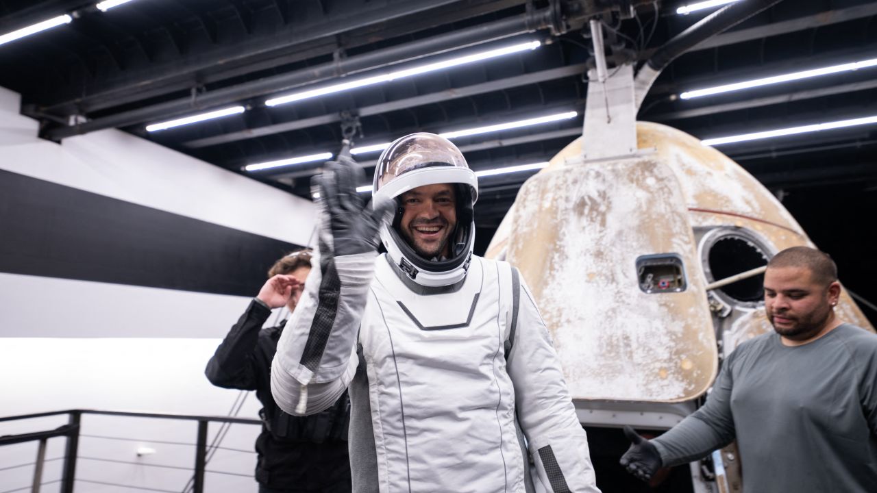 This handout photo provided by SpaceX and Polaris on September 15, 2024 shows Jared Isaacman, Mission Commander, stepping out of the manned Polaris Dawn mission's "Dragon" capsule after it splashed down off the coast of Dry Tortugas, Florida, after completing the first human spaceflight mission by non-government astronauts of the Polaris Program. The SpaceX Polaris Dawn mission, which made history when its crew conducted the first spacewalk by non-government astronauts, splashed down off the coast of Florida early on September 15, 2024. The Dragon spacecraft landed in the ocean at 3:37 am (0737 GMT), a webcast of the splashdown showed, with a recovery team deploying in the pre-dawn darkness to retrieve the capsule and crew. The capsule was lifted from the water and onto the recovery vessel half a hour later. (Photo by Polaris Program / AFP) / XGTY / RESTRICTED TO EDITORIAL USE - MANDATORY CREDIT "AFP PHOTO / SpaceX / Polaris" - NO MARKETING NO ADVERTISING CAMPAIGNS - DISTRIBUTED AS A SERVICE TO CLIENTS (Photo by -/Polaris Program/AFP via Getty Images)