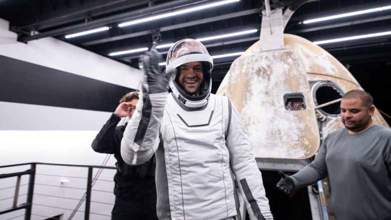 This handout photo provided by SpaceX and Polaris on September 15, 2024 shows Jared Isaacman, Mission Commander, stepping out of the manned Polaris Dawn mission's "Dragon" capsule after it splashed down off the coast of Dry Tortugas, Florida, after completing the first human spaceflight mission by non-government astronauts of the Polaris Program. The SpaceX Polaris Dawn mission, which made history when its crew conducted the first spacewalk by non-government astronauts, splashed down off the coast of Florida early on September 15, 2024. The Dragon spacecraft landed in the ocean at 3:37 am (0737 GMT), a webcast of the splashdown showed, with a recovery team deploying in the pre-dawn darkness to retrieve the capsule and crew. The capsule was lifted from the water and onto the recovery vessel half a hour later. (Photo by Polaris Program / AFP) / XGTY / RESTRICTED TO EDITORIAL USE - MANDATORY CREDIT "AFP PHOTO / SpaceX / Polaris" - NO MARKETING NO ADVERTISING CAMPAIGNS - DISTRIBUTED AS A SERVICE TO CLIENTS (Photo by -/Polaris Program/AFP via Getty Images)