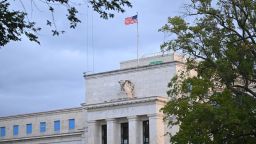 The US Federal Reserve is seen in Washington, DC on September 16, 2024. A Federal Reserve policy meeting this week is widely expected to see officials cut interest rates.