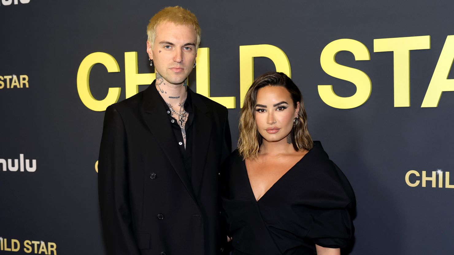 Jordan Lutes and Demi Lovato in 2024.