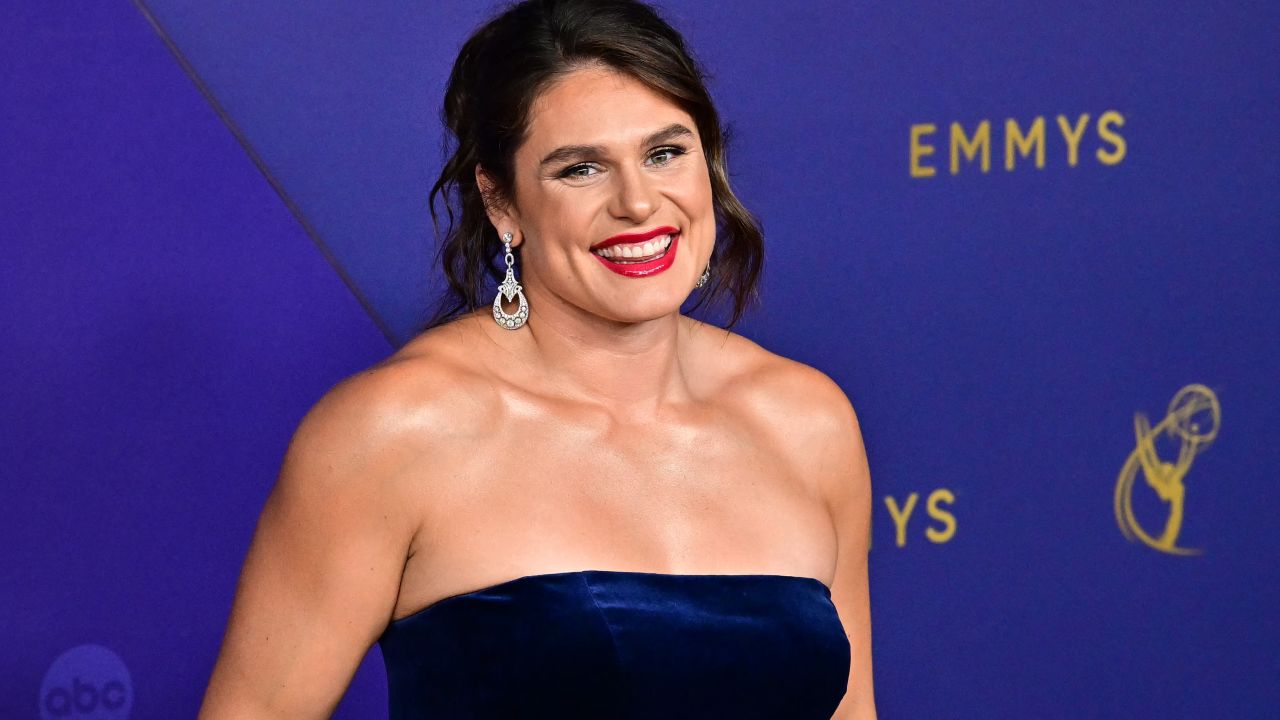 US rugby union player Ilona Maher arrives for the 76th Emmy Awards at the Peacock Theatre at L.A. Live in Los Angeles on September 15, 2024. (Photo by Frederic J. Brown / AFP) (Photo by FREDERIC J. BROWN/AFP via Getty Images)