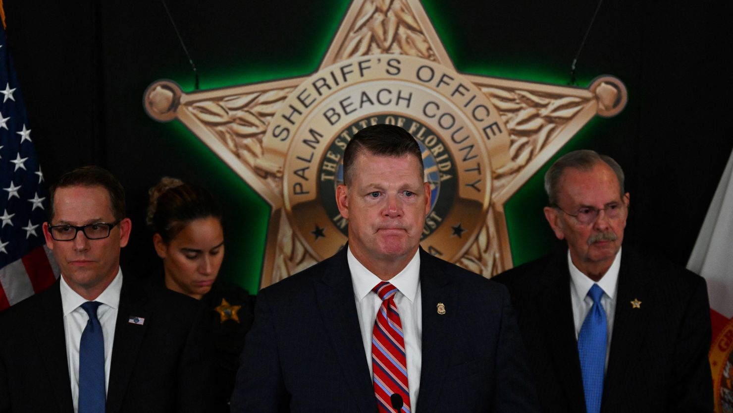 US Secret Service Acting Director Ronald Rowe Jr. at the Palm Beach County Sheriff's Office on September 16, 2024, in West Palm Beach, Florida.