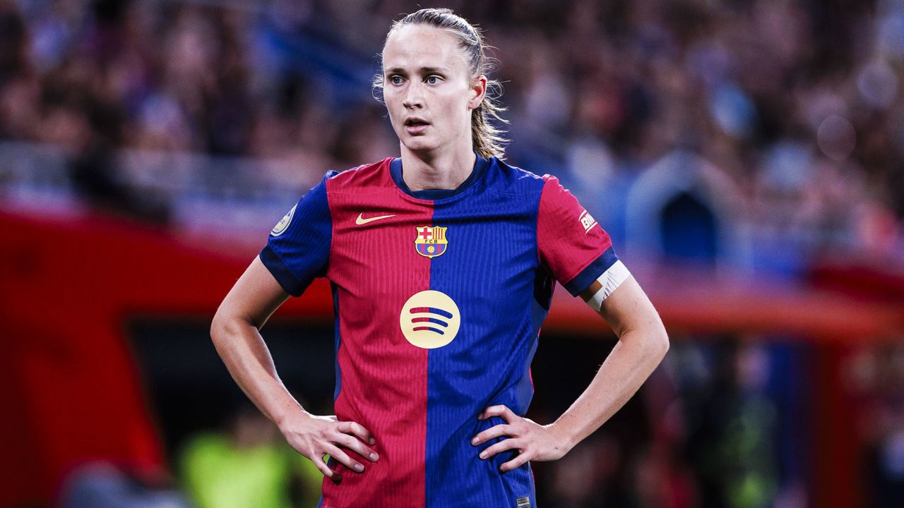 Ballon d'Or contender Caroline Graham Hansen during a game against Real Sociedad at Johan Cruyff Stadium.