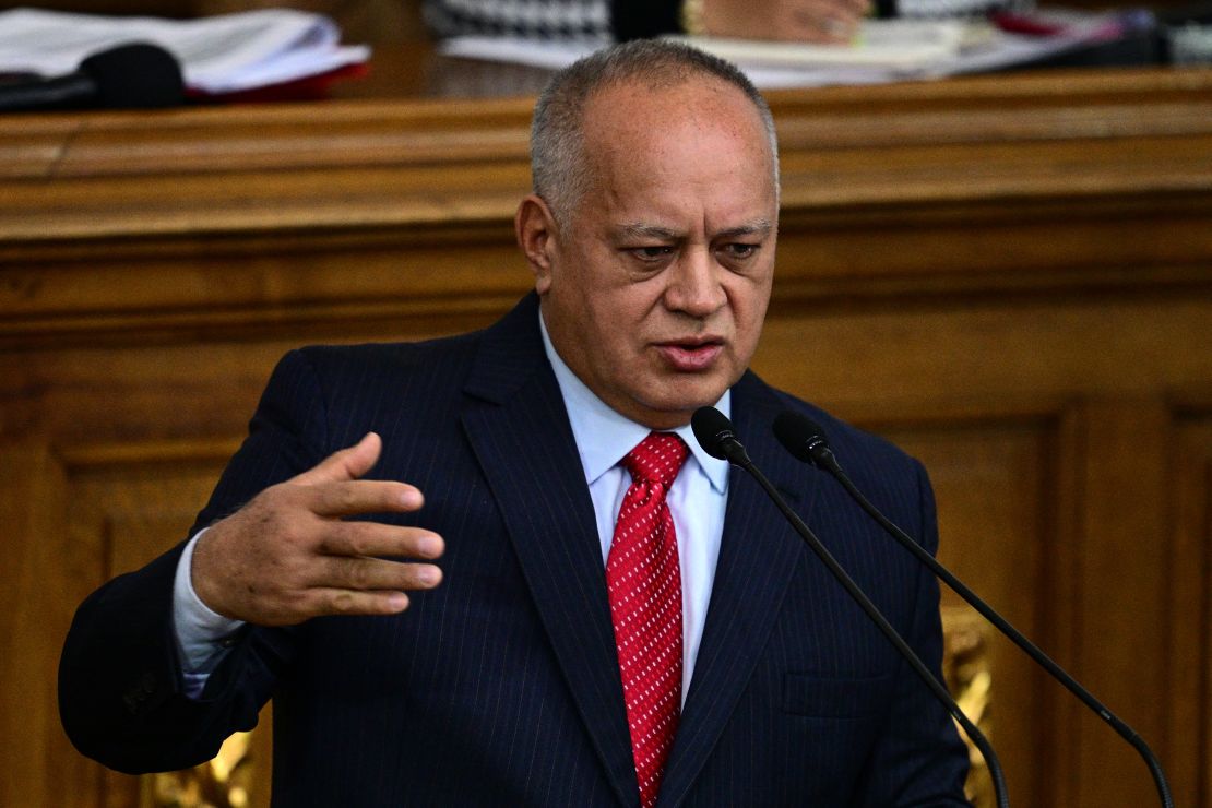 El ministro del Interior, Justicia y Paz de Venezuela, Diosdado Cabello.