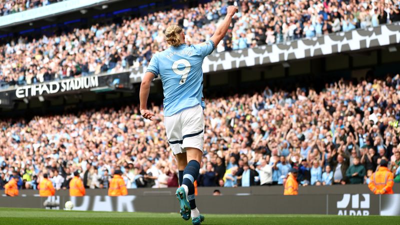 Erling Haaland sets another Premier League goal record with his sensational start to the season