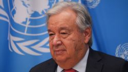 United Nations Secretary-General António Guterres speaks at a press conference ahead of the opening of the 79th High-level session of the UN General Assembly at the United Nations on September 18, 2024 in New York. (Photo by Bryan R. SMITH / AFP) (Photo by BRYAN R. SMITH/AFP via Getty Images)