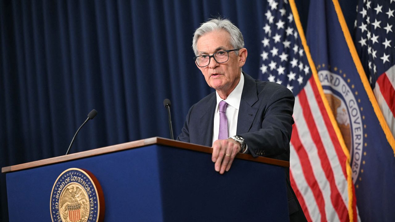 US Federal Reserve chairman Jerome Powell holds a press conference in Washington, DC, on September 18, 2024. The US Federal Reserve cut its key lending rate by half a percentage-point Wednesday in its first reduction since the pandemic, sharply lowering borrowing costs shortly before November's presidential election.