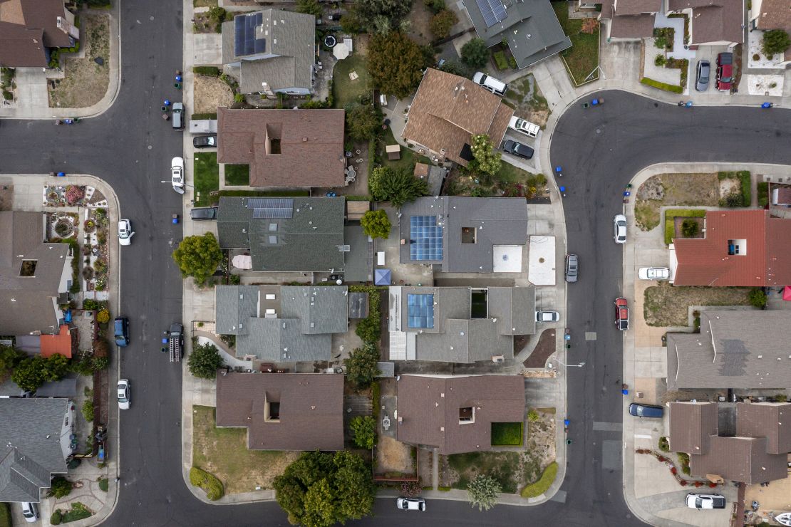 Residential homes in Rodeo, California, in September 2024.