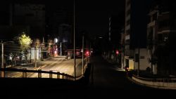 The streets look almost dark during a national programmed rationing of electricity due to maintenance of the transmission system and distribution networks, in Quito on September 18, 2024. Ecuador will be in darkness on Wednesday night due to a scheduled eight-hour blackout in the midst of a power crisis resulting from the worst drought in 60 years. (Photo by Galo Paguay / AFP) (Photo by GALO PAGUAY/AFP via Getty Images)