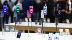 LONDON, ENGLAND - SEPTEMBER 20: Apple's Series 16 iPhones are seen on display at the Apple Store, Regent Street on September 20, 2024 in London, England. Following Apple's new product announcements, customers can pick up the new iPhone 16, 16 Plus, 16 Pro and 16 Pro Max, Apple Watch Series 10, AirPods 4, AirPods Pro 2 and AirPods Max from UK Apple Stores today. (Photo by Peter Nicholls/Getty Images)