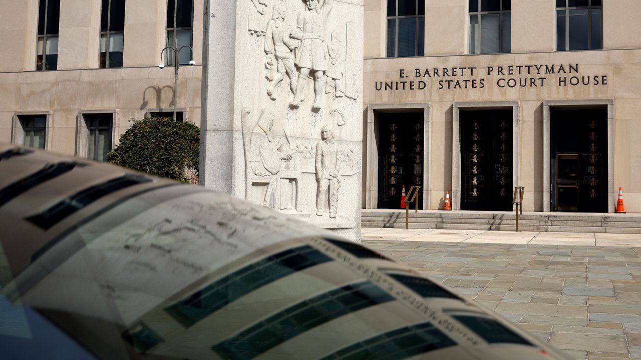 The E. Barrett Prettyman US courthouse in Washington, DC, on September 16, 2024.