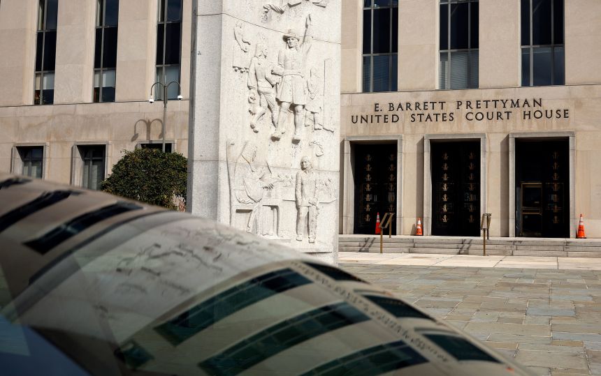 The E. Barrett Prettyman US courthouse in Washington, DC, on September 16, 2024.