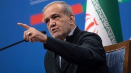 El presidente de Irán, Masoud Pezeshkian, fotografiado el 16 de septiembre de 2024 en Teherán.