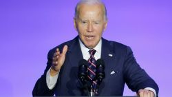 PHILADELPHIA, PENNSYLVANIA - SEPTEMBER 16: U.S. President Joe Biden speaks at the 2024 National Historically Black Colleges and Universities (HBCU) Week Conference on September 16, 2024 in Philadelphia, Pennsylvania. During his remarks Biden spoke about his administration's record of providing funding for Historically Black Colleges and Universities and the importance of investing in the schools. (Photo by Anna Moneymaker/Getty Images)