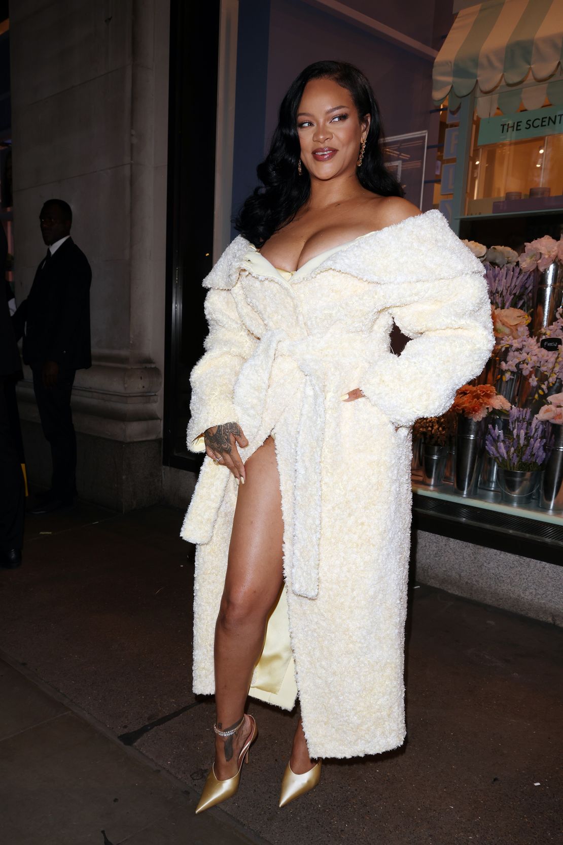 The bathrobe went from cosy staple to red carpet appropriate.