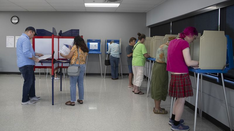 Five weeks to Election Day, pre-election voting looks set to decline from pandemic-era highs