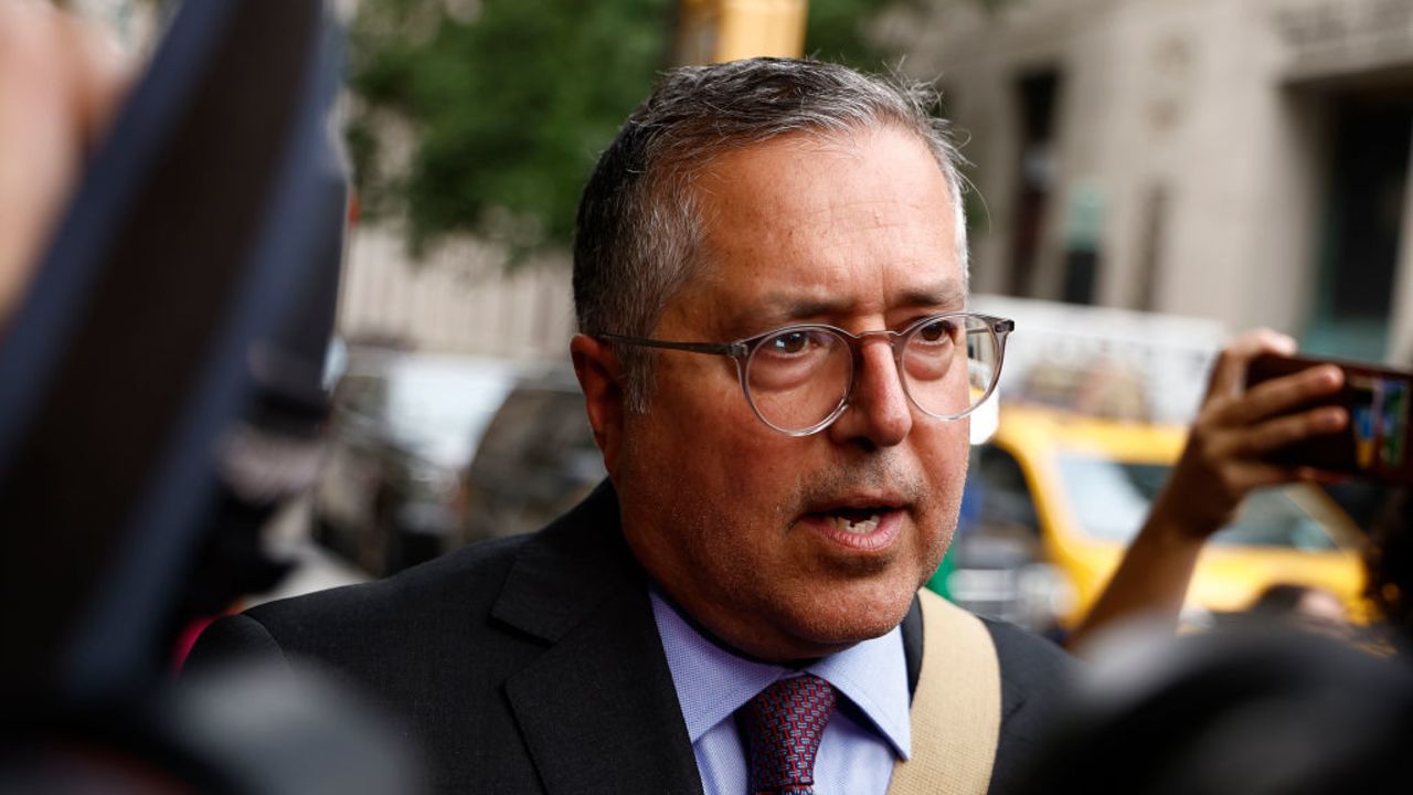 NEW YORK, NEW YORK - SEPTEMBER 17: Lawyer for Sean Combs, Marc Agnifilo, speaks outside U.S. District Court on September 17, 2024 in New York City. Music mogul Sean "Diddy" Combs was arrested in Manhattan on September 16 in a sex trafficking probe following a federal indictment. (Photo by John Lamparski/Getty Images)