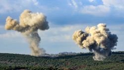 TOPSHOT - Smoke billows from the site of an Israeli strike that targeted the outskirts of the southern Lebanese village of Zibqin on September 22, 2024. The Israeli army said that more than 100 projectiles were fired from Lebanon on September 22 and in response to the incoming fire from Hezbollah, it had launched new strikes on the group's targets in southern Lebanon. (Photo by Kawnat HAJU / AFP) (Photo by KAWNAT HAJU/AFP via Getty Images)