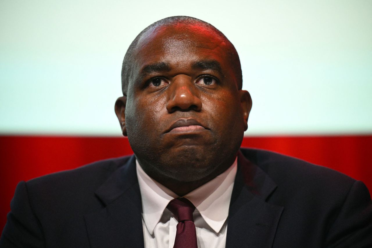 UK Foreign Minister David Lammy attends an event during the annual Labour Party conference on September 22 in Liverpool, England.