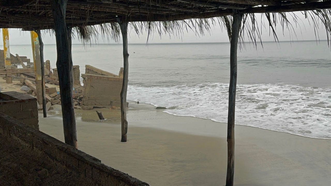 The Cangrejo beach is seen empty ahead of the arrival of Hurricane John in Oaxaca State, Mexico, on September 23, 2024. Authorities in Mexico prepared on Monday for the arrival of Hurricane John, which strengthened to a Category 2 storm off the country's southern coast, according to the US-based National Hurricane Center. (Photo by RUSVEL RASGADO / AFP) (Photo by RUSVEL RASGADO/AFP via Getty Images)