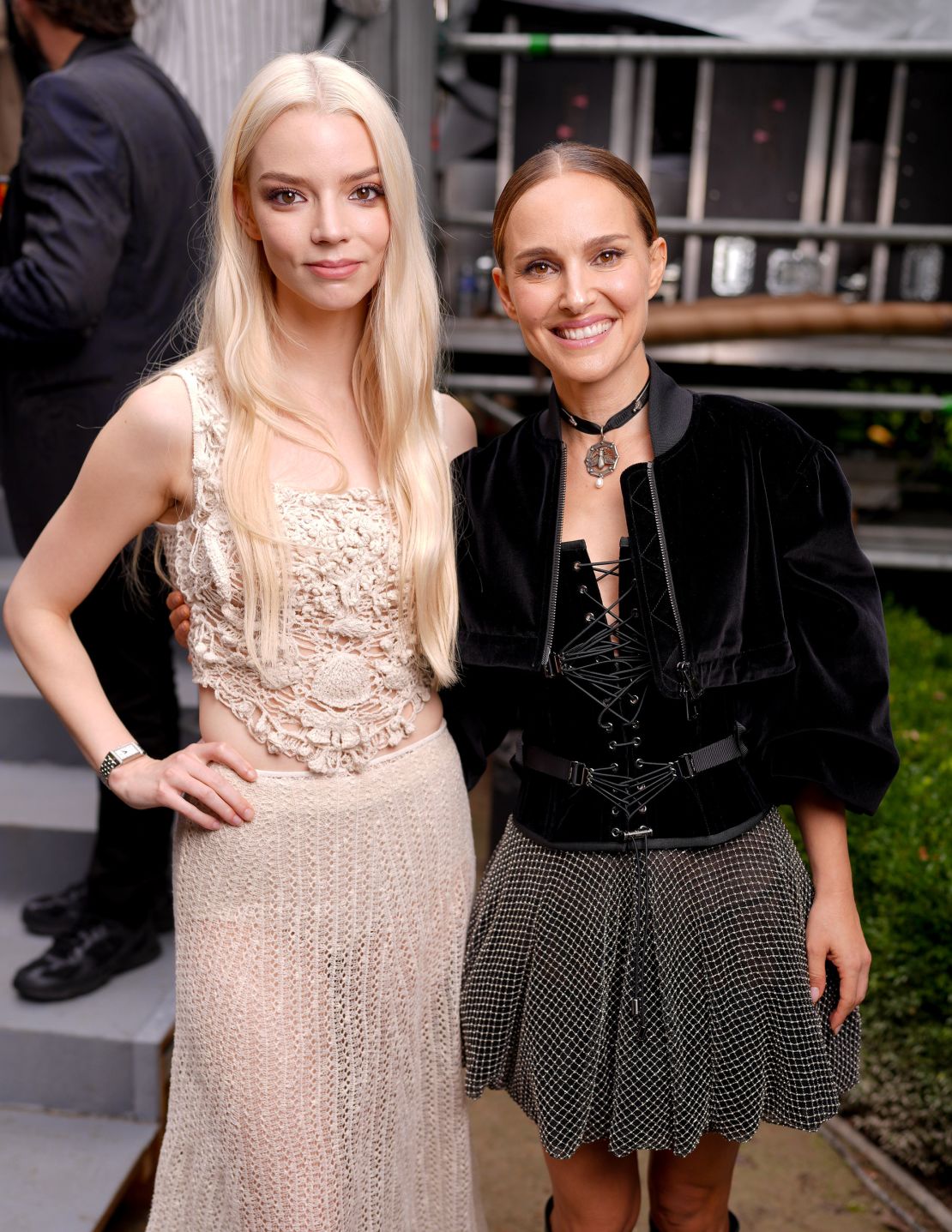 Anya Taylor-Joy and Natalie Portman at Christian Dior.