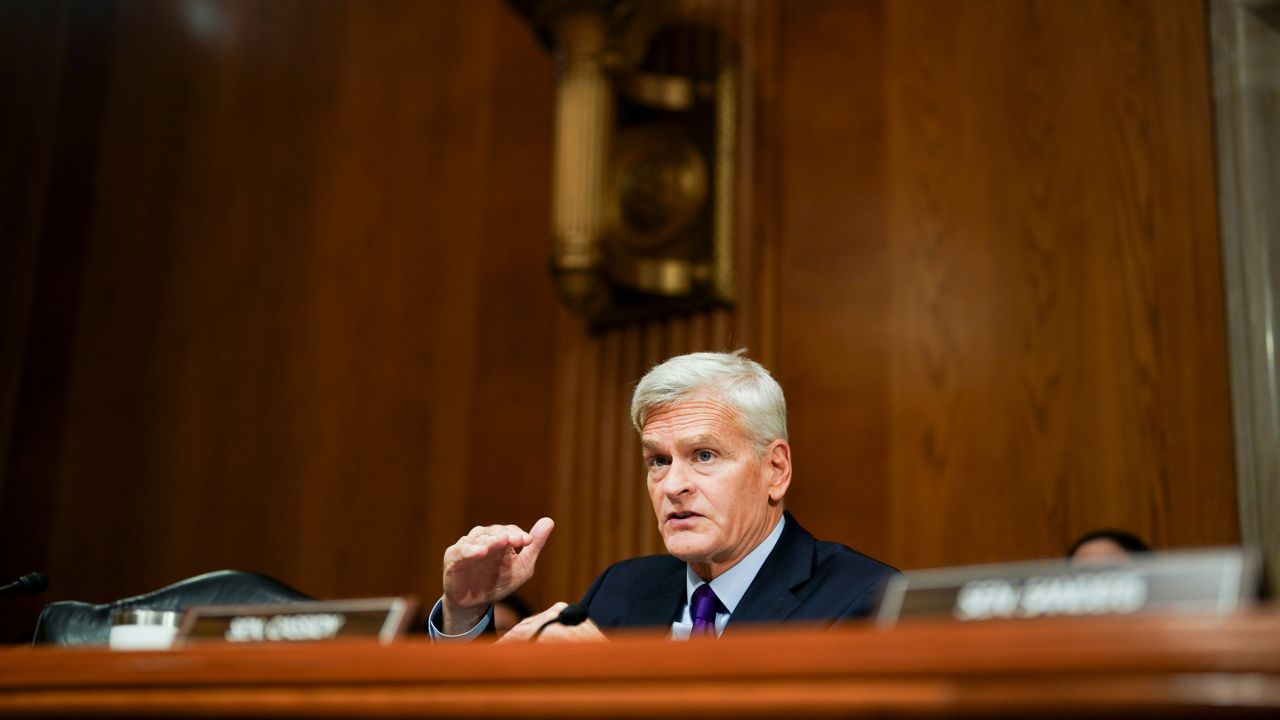 Senator Bill Cassidy speaks during a hearing in Washington, DC, on September 24.