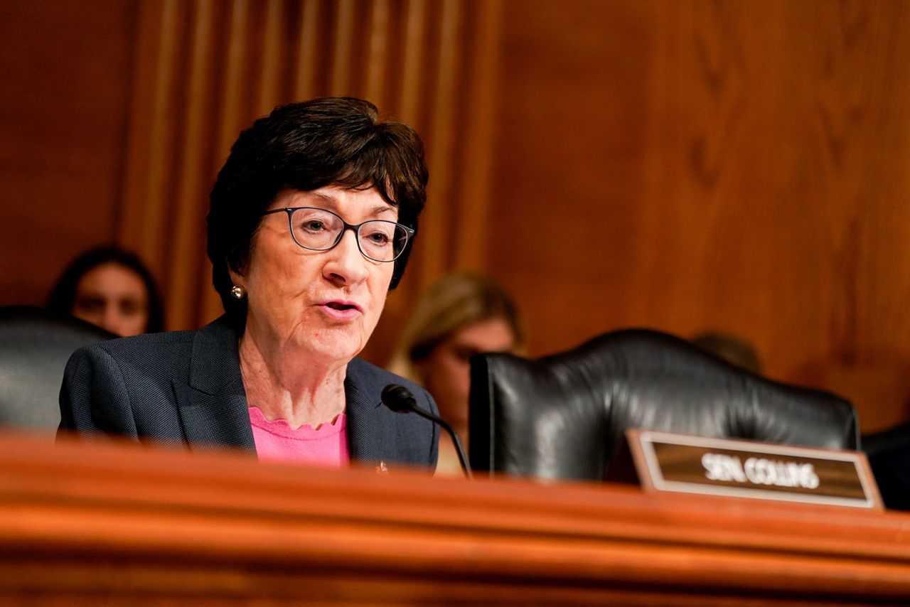 Senator Susan Collins speaks during a Senate Health, Education, Labor, and Pensions Committee hearing on Tuesday, September 24.