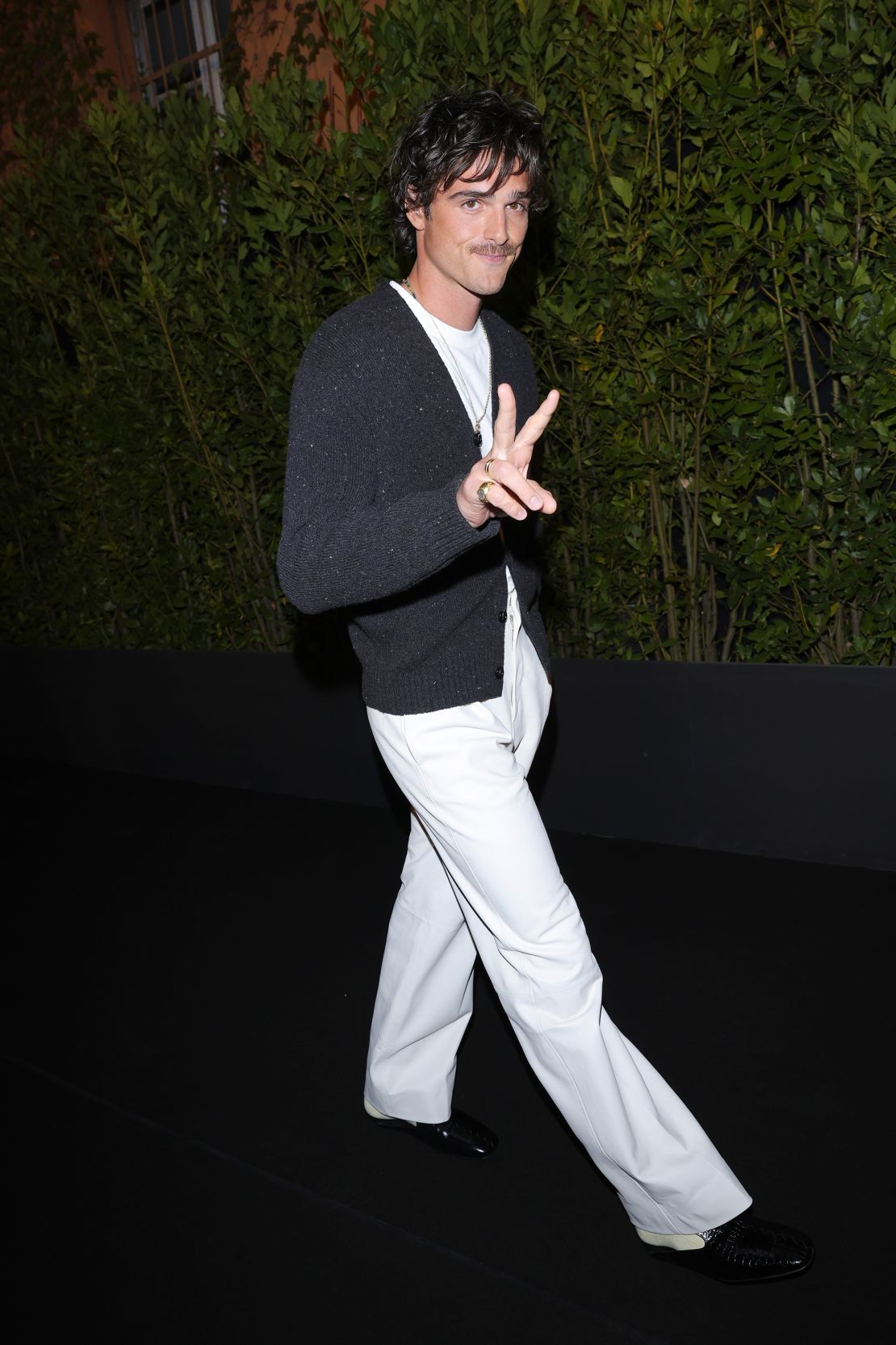 Jacob Elordi was also spotted at the Bottega Veneta show.