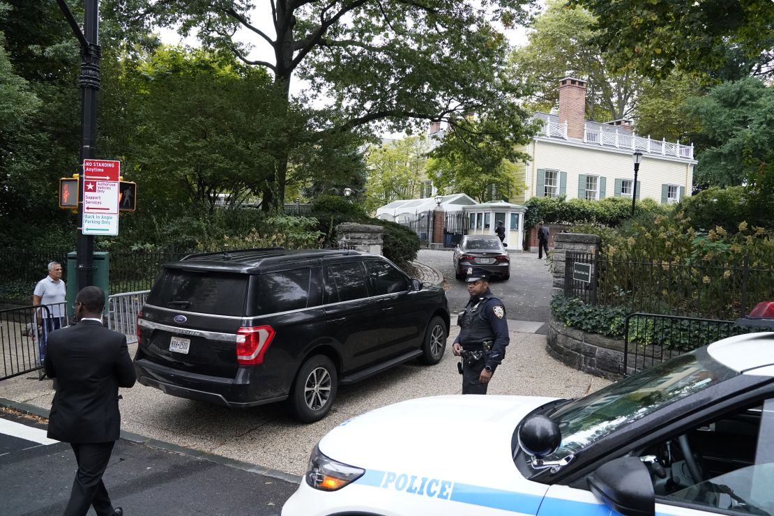 Federal agents search Gracie Mansion, the official residence of the mayor of New York City, on September 26, 2024, after Mayor Eric Adams was indicted on federal criminal charges.