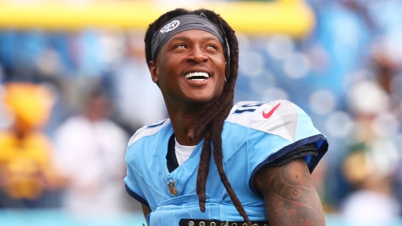 DeAndre Hopkins: The star wide receiver is reportedly being traded from the Tennessee Titans to the Kansas City Chiefs