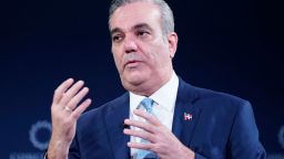El Presidente de la República Dominicana, Luis Abinader, habla en el escenario durante la Cumbre Anual Concordia 2024 en el Sheraton New York Times Square el 23 de septiembre de 2024 en Nueva York.