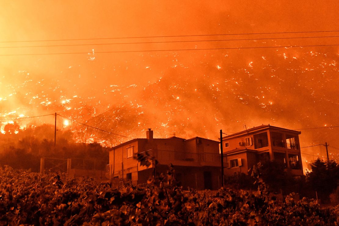 Wildfires near Athens have also become a problem for the city.