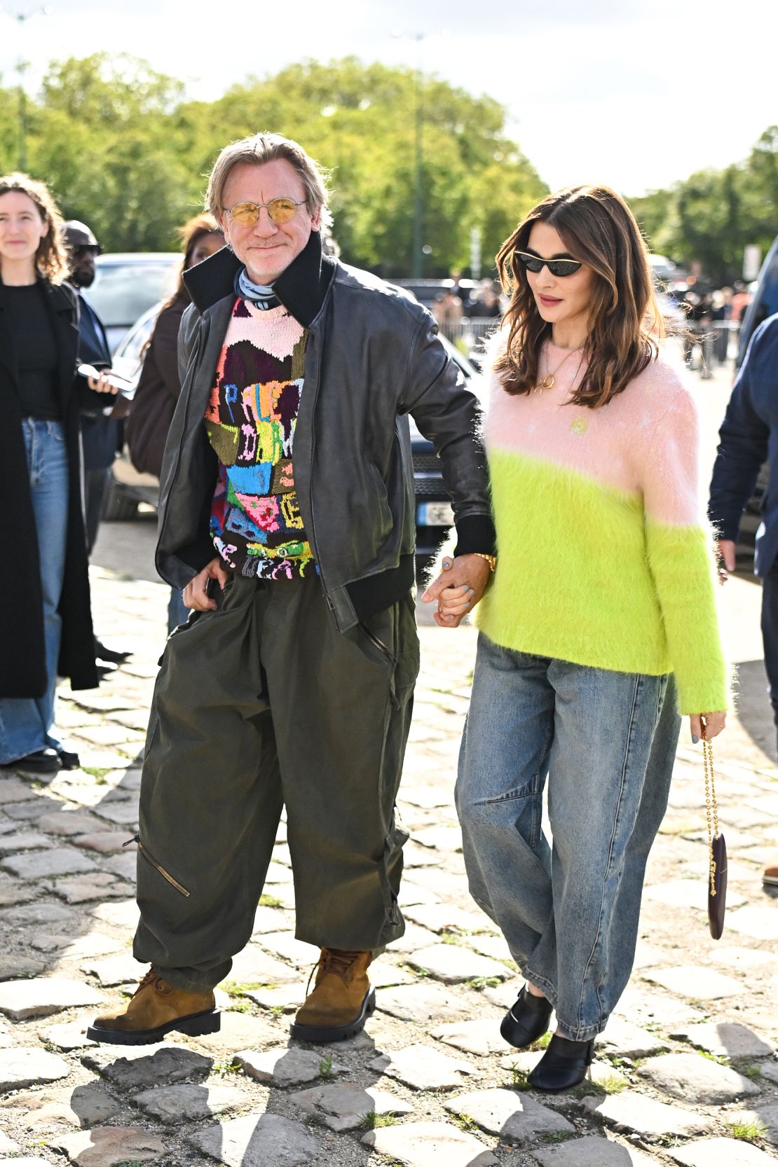 Actors Daniel Craig and Rachel Weisz at Loewe.