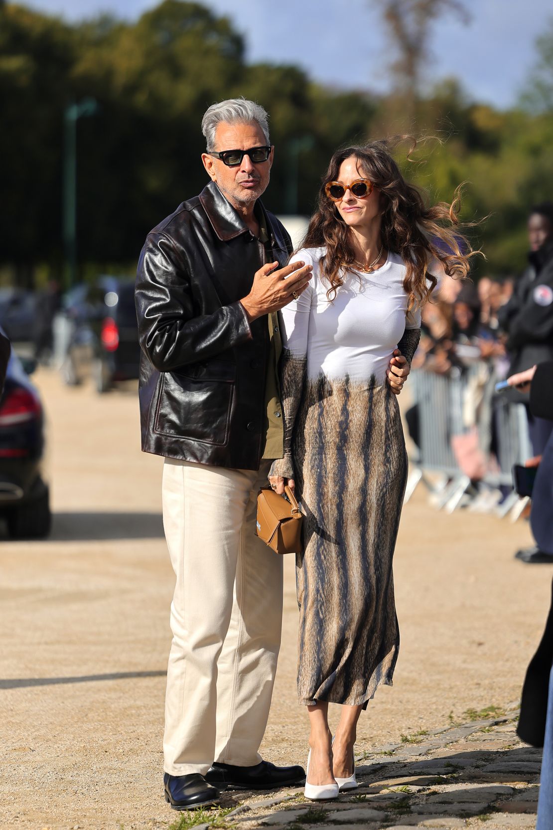 Jeff Goldblum and Emilie Livingston at Loewe.