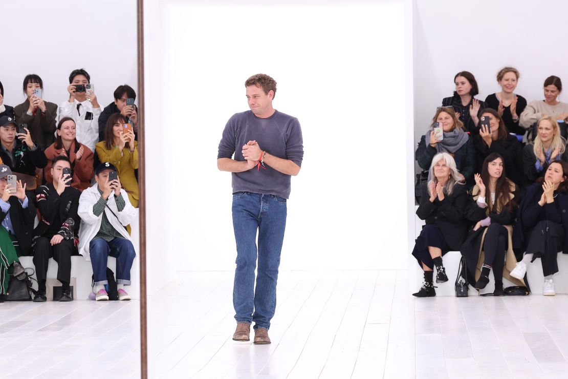 Designer Jonathan Anderson, shown here taking a bow at Loewe Spring-Summer 2025 in Paris, will make his debut at Dior later this week.