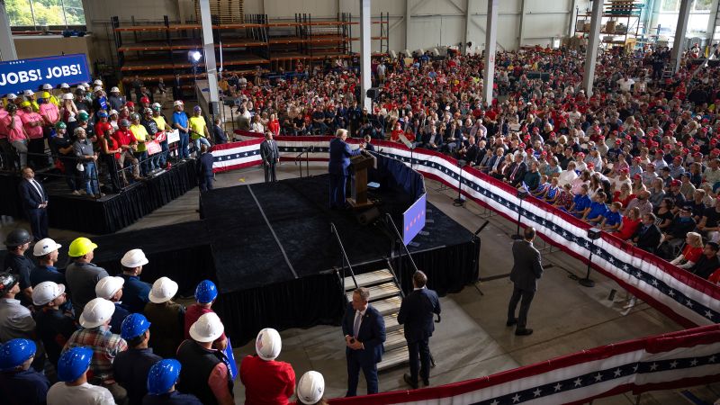 Man who claimed to have explosives at Trump rally in Michigan charged