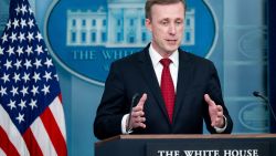 National Security Advisor Jake Sullivan speaks about the situation in Israel during the daily press briefing in the Brady Press Briefing Room of the White House in Washington, DC, on October 1, 2024. (Photo by SAUL LOEB / AFP) (Photo by SAUL LOEB/AFP via Getty Images)