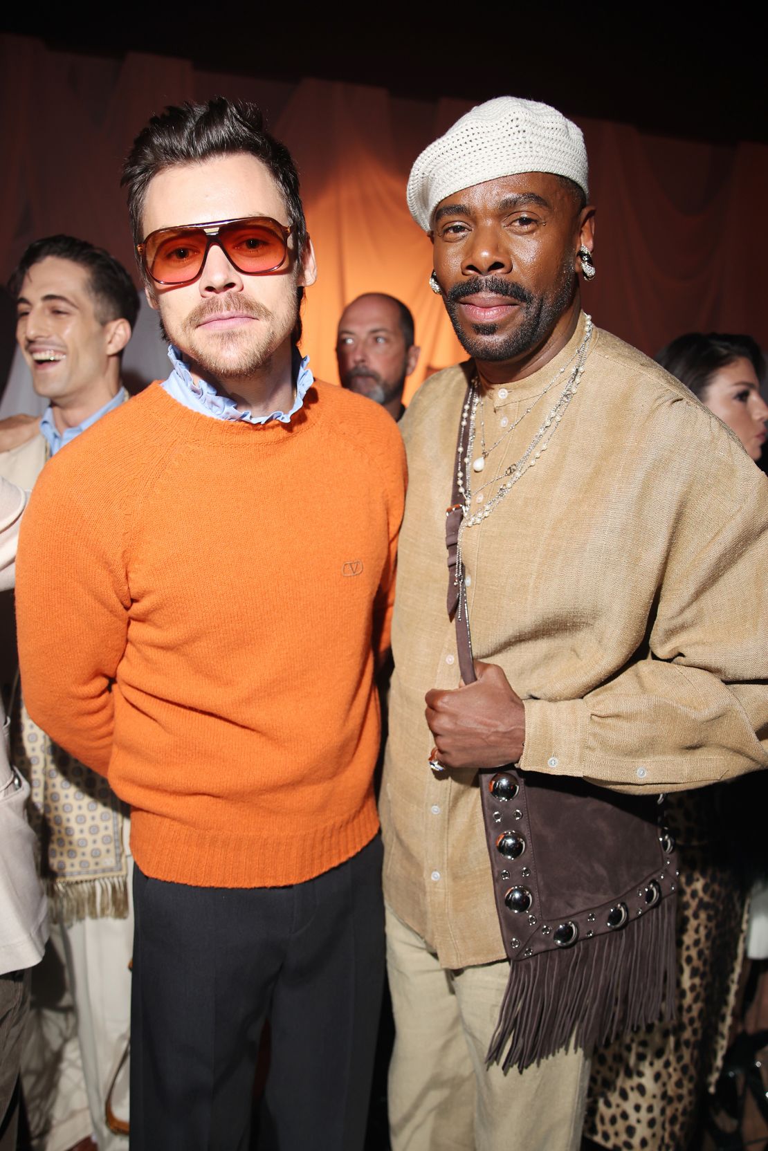 Harry Styles and Colman Domingo at Valentino.