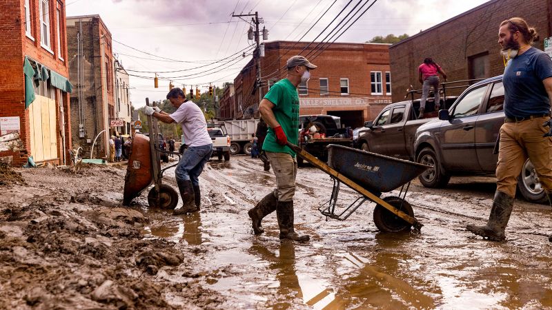 As misinformation circulates in the wake of Hurricane Helene, officials are urging residents to “stop this conspiracy theory crap.”