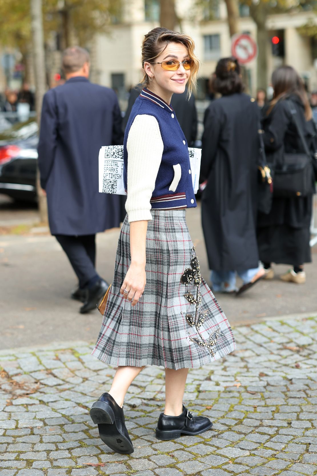 Kiernan Shipka at Miu Miu.