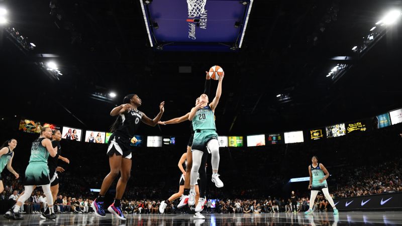 WNBA Playoffs: Las Vegas Aces stave off elimination and keep three-peat hopes alive with win against New York Liberty