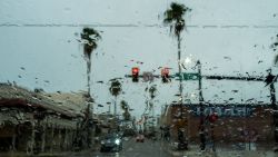 TAMPA, FLORIDA - OCTOBER 08: The Ybor City neighborhood is mostly empty as Hurricane Milton approaches on October 08, 2024 in Tampa, Florida. Milton, which comes on heels of the destructive Hurricane Helene, has strengthened to a Category 5 storm as it nears Tampa, where it is projected to make landfall Wednesday. (Photo by Spencer Platt/Getty Images)