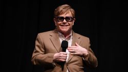 LONDON, ENGLAND - OCTOBER 10: Elton John onstage during the Elton John: Never Too Late European debut as part of the London Film Festival at Southbank Centre - Royal Festival Hall on October 10, 2024 in London, England. (Photo by Tim P. Whitby/Getty Images for Disney)