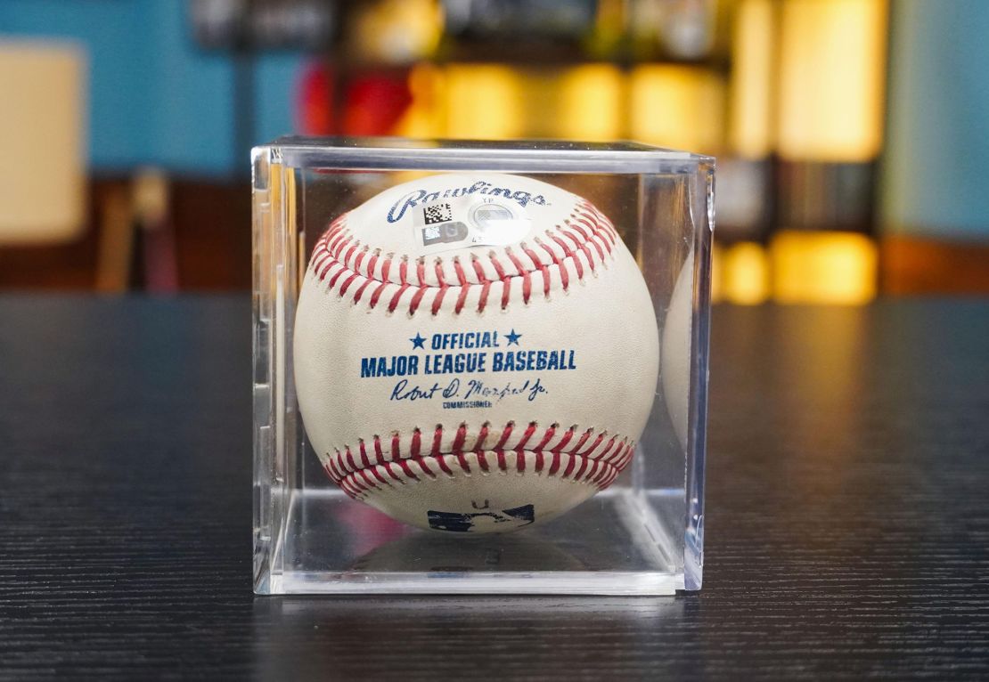 Ohtani's ball was sold for almost $4.4 million at auction.