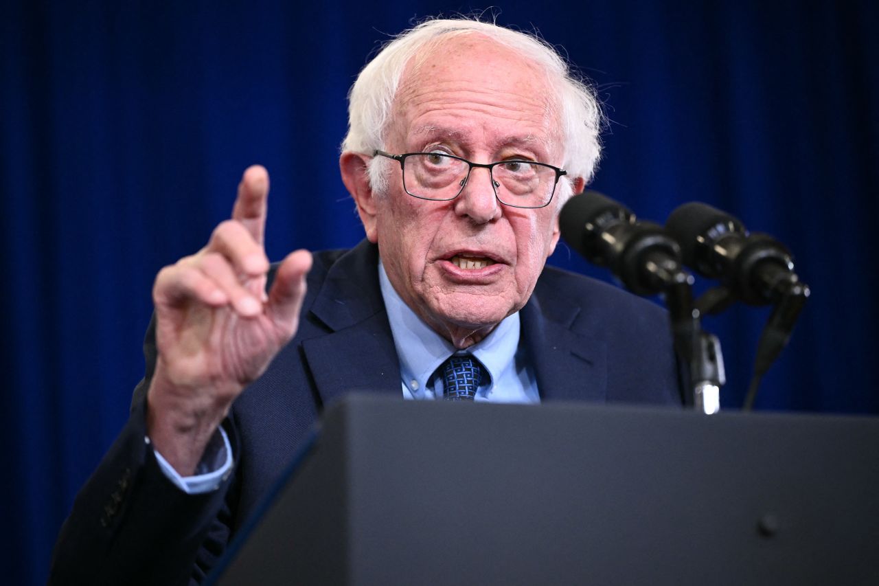 Sen. Bernie Sanders speaks in Concord, New Hampshire on October 22.